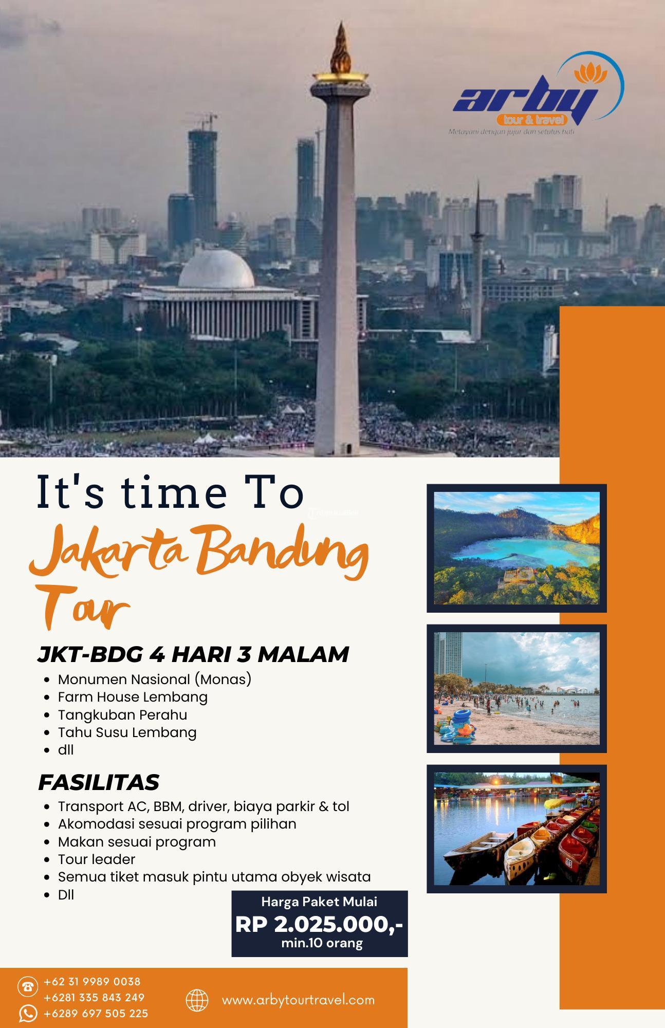 Paket Wisata Tour Jakarta Bandung selama 4 Hari 3 Malam