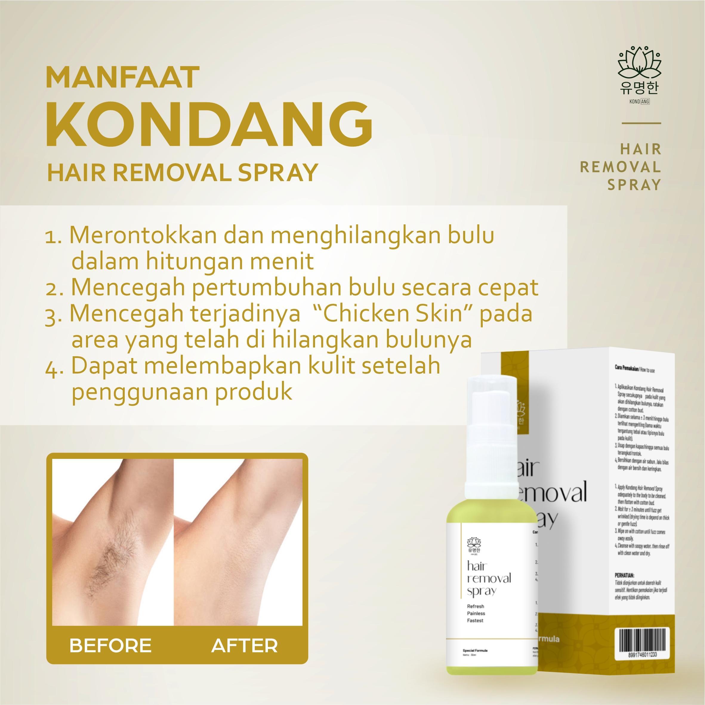Waxing Bulu Kaki Selamanya Kondang Hair Removal Spray di Kab Ngada