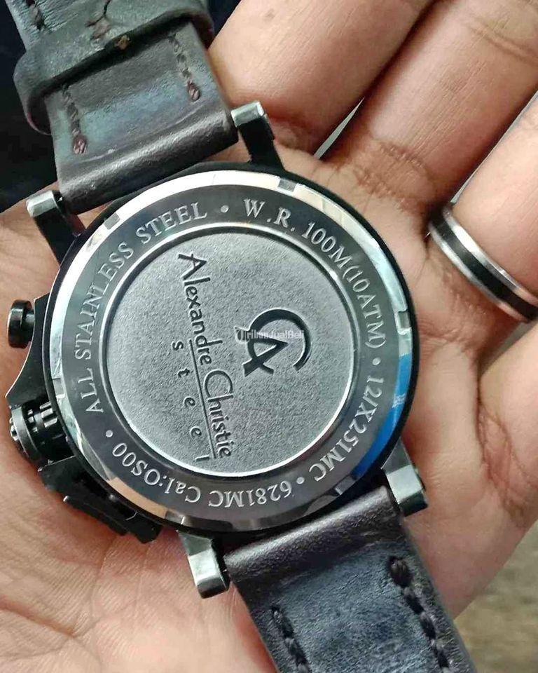 Jam Tangan Alexandre Christie Strap Kulit Bekas Fungsi Normal Harga