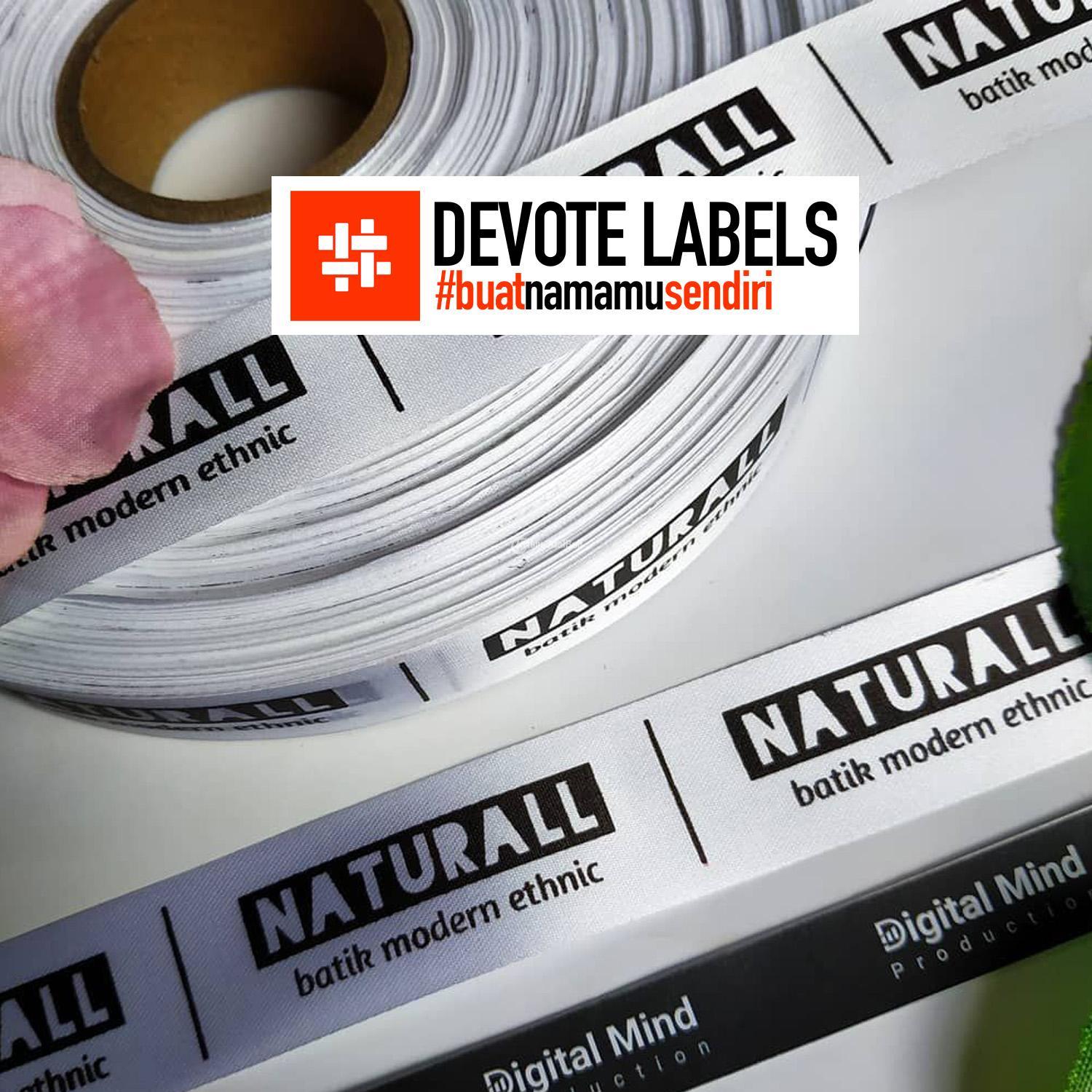 Label Satin Kembangan Devote Labels
