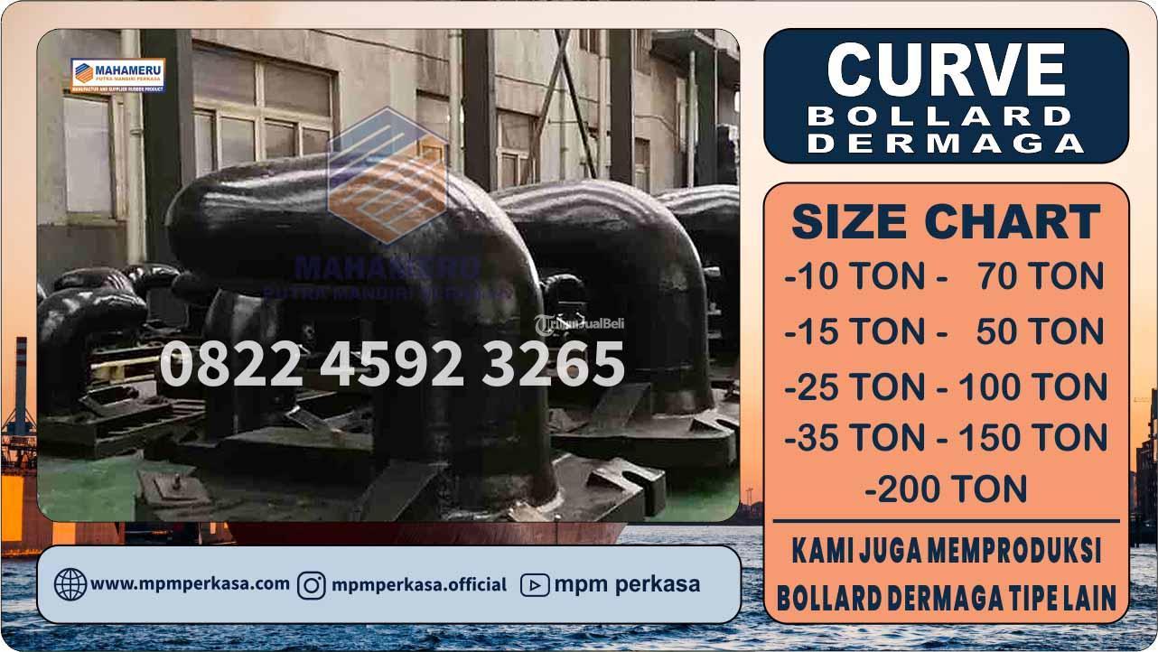 Distributor Bollard Curve 50 Ton Bolder Bollard Dermaga Cast Iron Kapasitas 50 Ton di Kalimantan