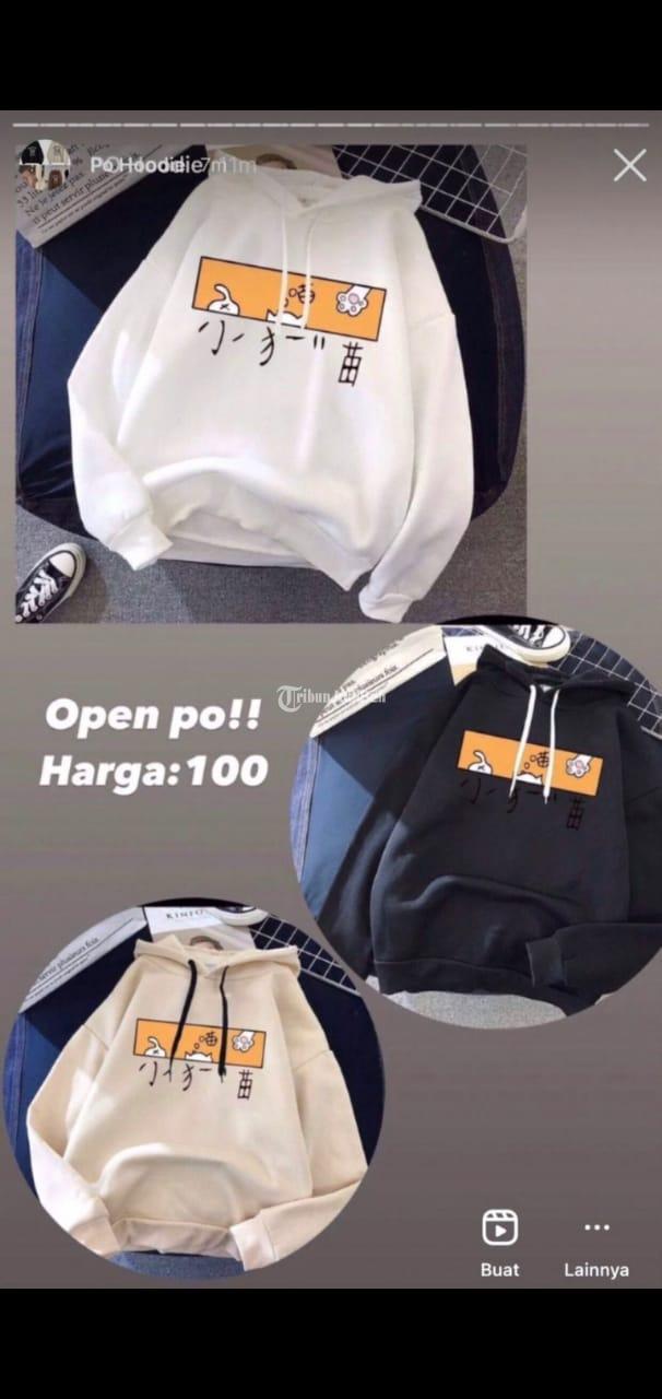 Jaket Hoodie Distro Wanita Streetwear Maumere Flores NTT Sikka Rp 100000