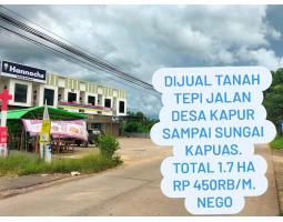 TEPI JALAN DESA KAPUR SAMPAI SUNGAI
