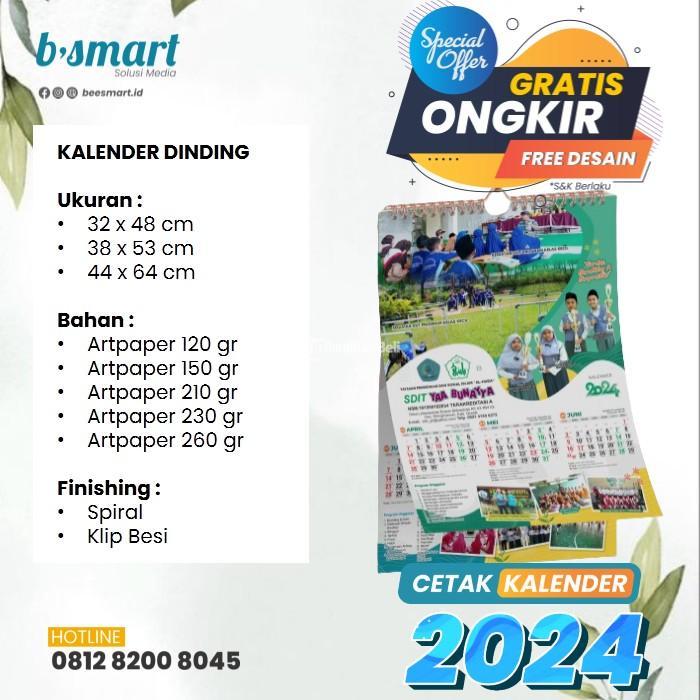 Cetak Kalender Dinding 2024 Di Sidoarjo Jawa Timur - Tribun JualBeli