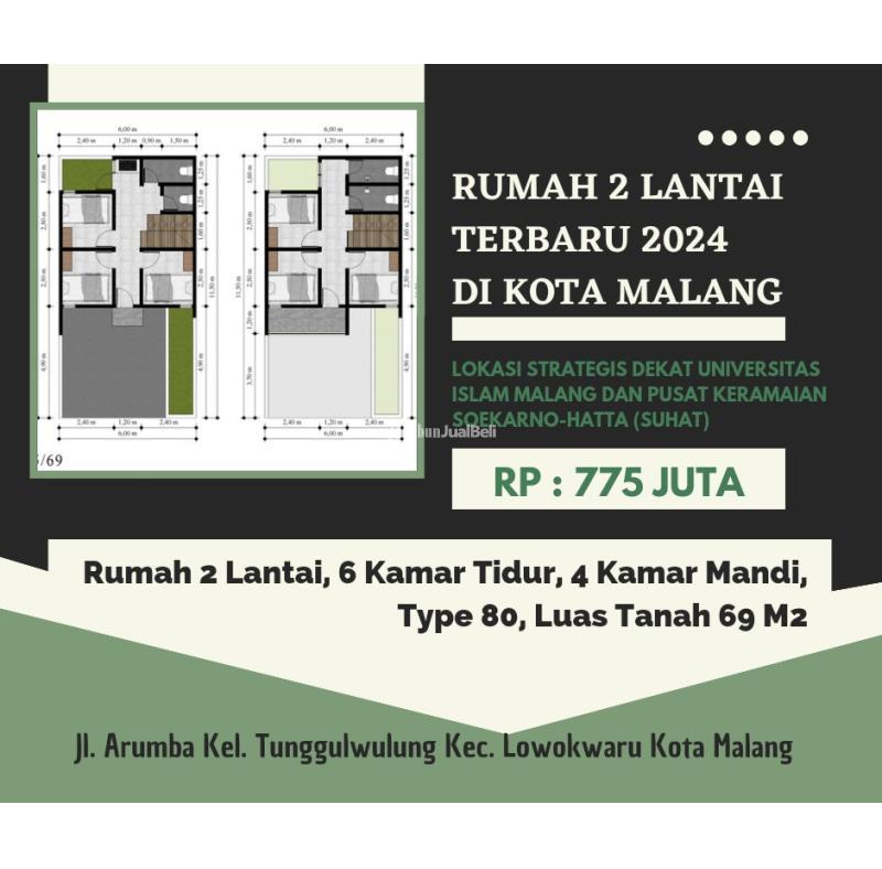 Jual Rumah Tipe 80/69 Harga Promo Tahun Baru 2024 Dekat Terminal ...