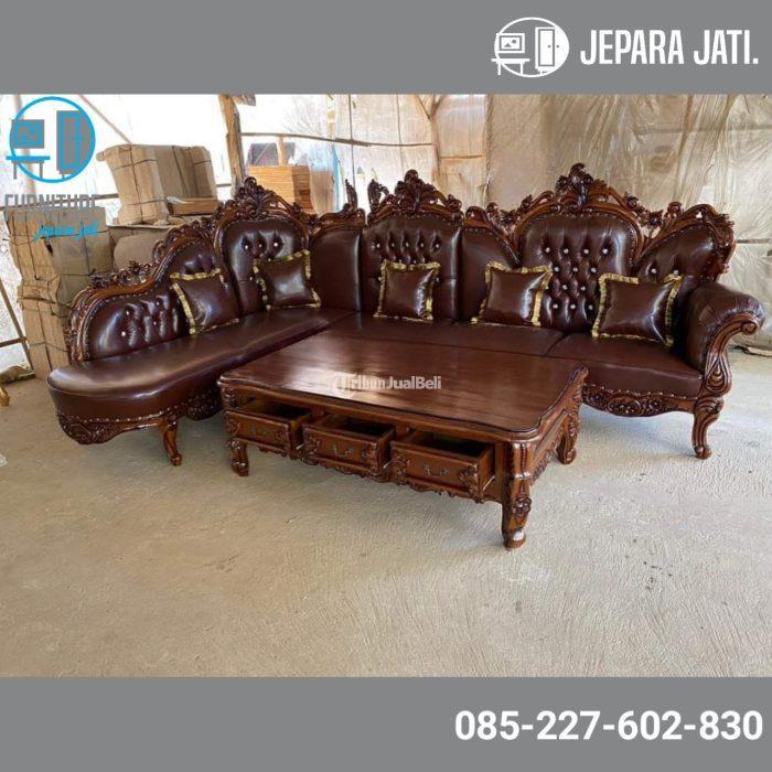 Kursi Sofa Sudut Ukir