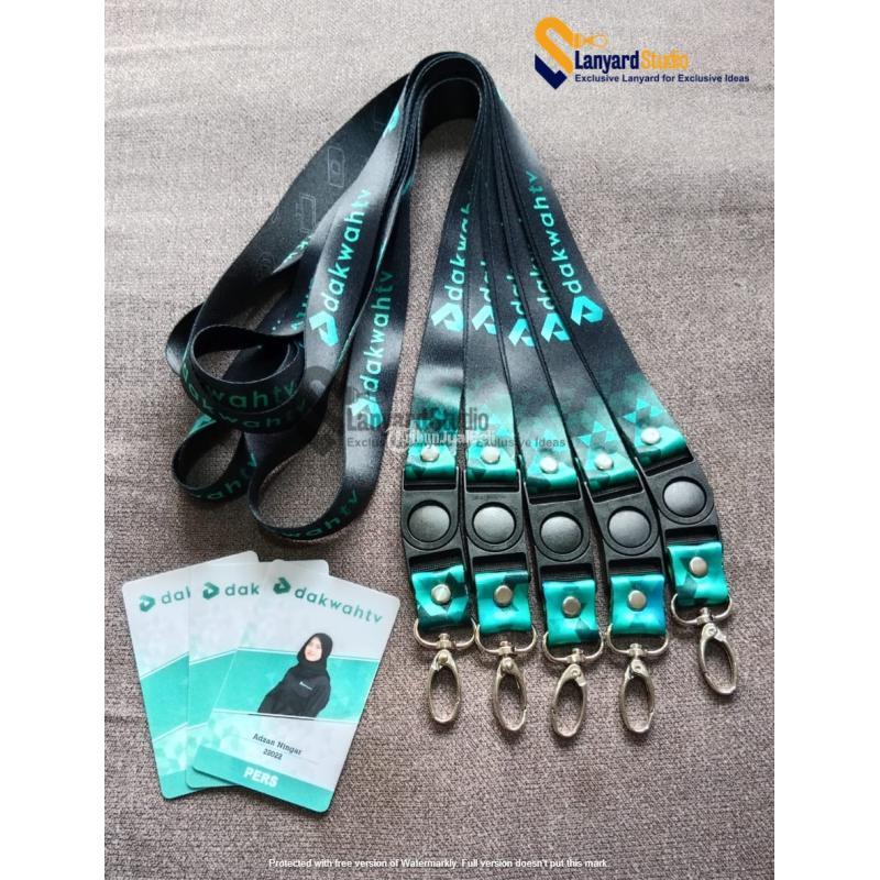 Percetakan Tali Lanyard Cetak ID Card Tebal No.1 di Surabaya, Hub Lanyard Studio 082228608282