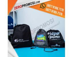 Souvenir Tas Serut Ransel Cetak Logo - Tangerang Banten