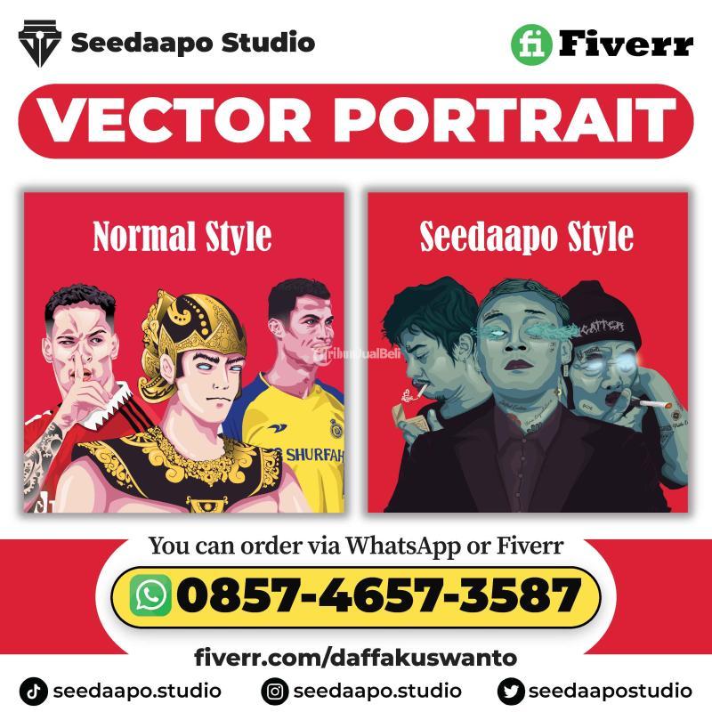 Jasa Vector Art Design Ilustrasi Wajah Adobe Illustrator Corel Draw Terdekat