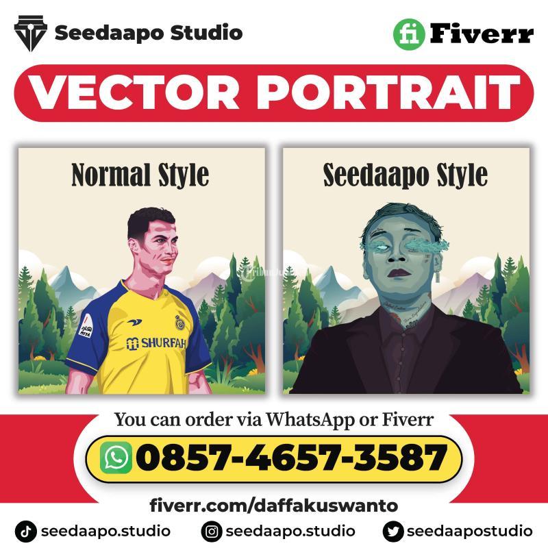 Jasa Vector Art Design Ilustrasi Wajah Adobe Illustrator Corel Draw Terdekat