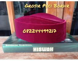 Peci bordir , peci hitam, peci bordir nama, Peci bordir logo, Peci Hitam ac   Bekasi