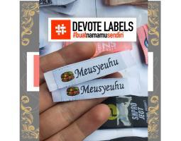 Cetak Label Woven Damask Pulau Pisang  Devotelabels.com