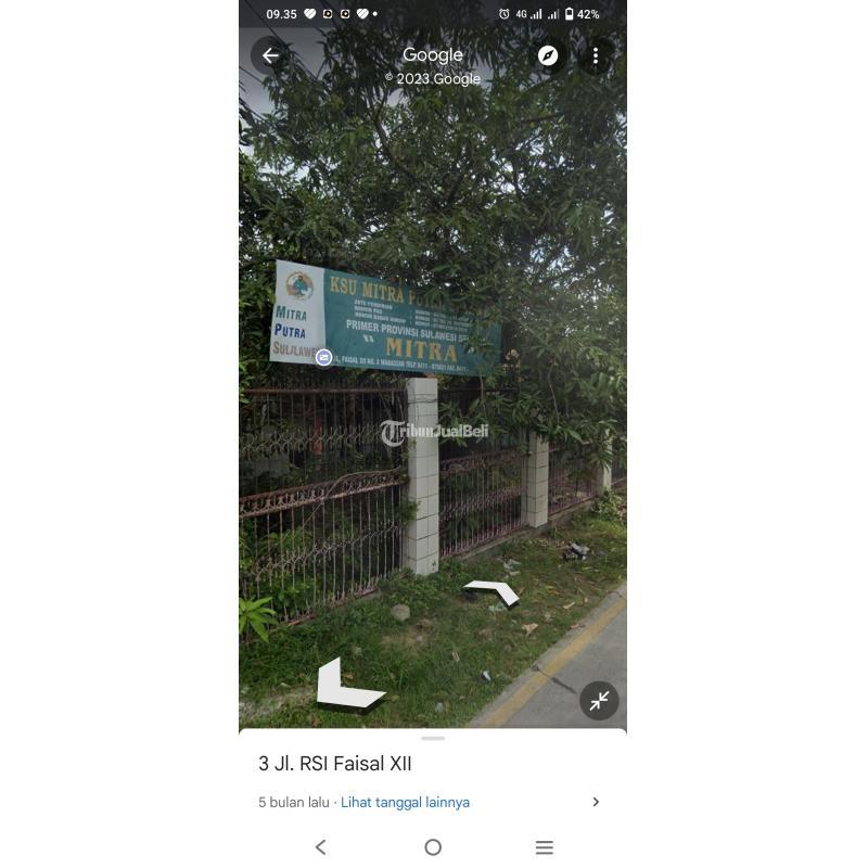 Dijual Rumah Tua Poros Jl. Faisal Lokasi Super Strategis Jarang Ada, Bebas Banjir Harga Terbaik