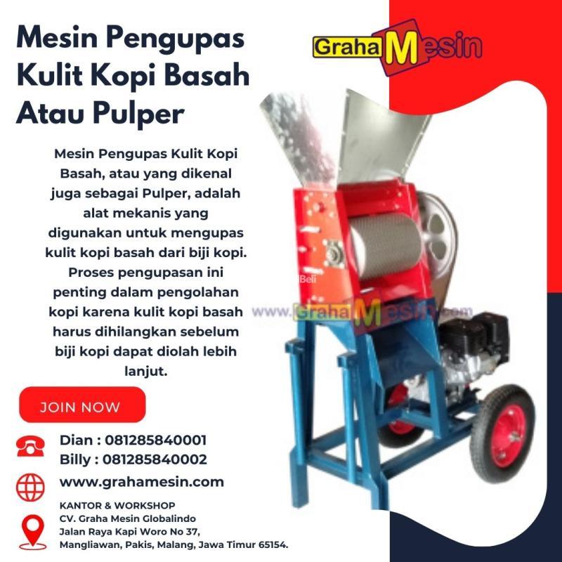 Mesin Pengupas Kulit Kopi Basah  Pulper
