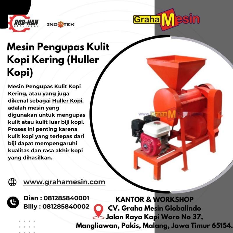 Mesin Pengupas Kulit Kopi Kering Huller Kopi