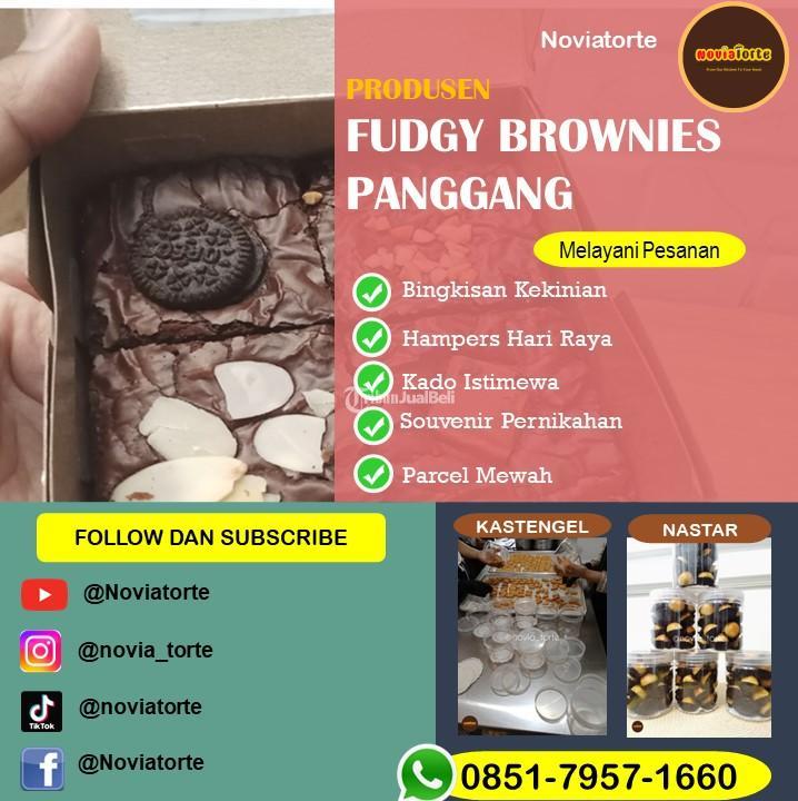 Fudgy Brownies Matcha Surabaya Noviatorte