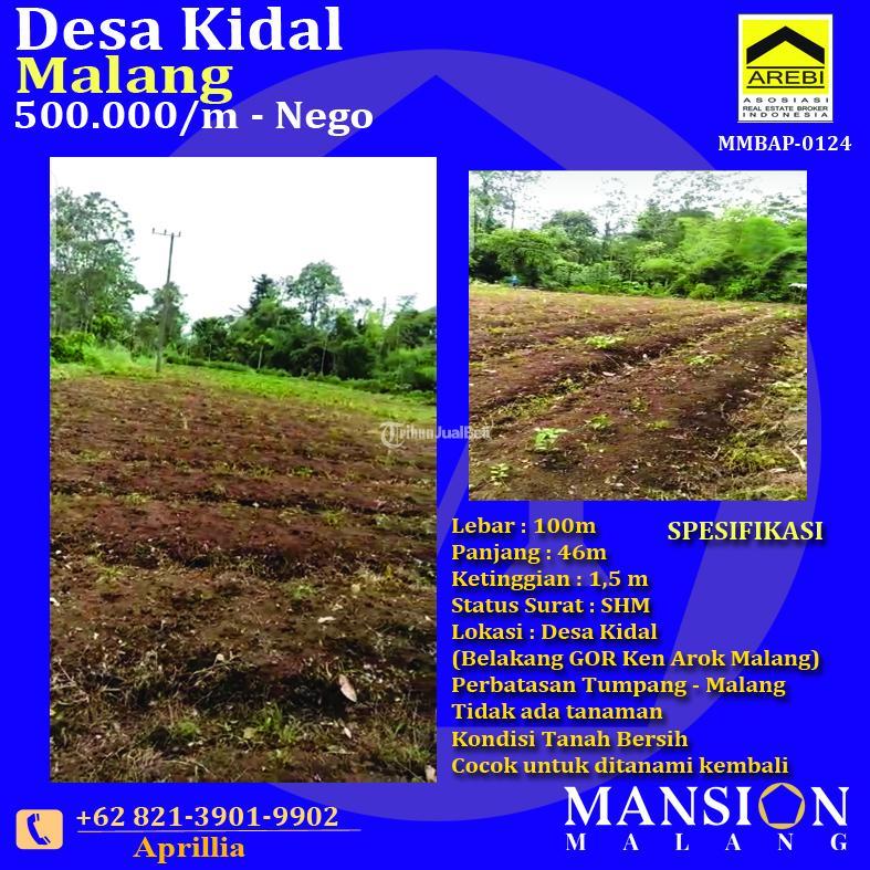 DiJual Cepat Tanah di Desa Kidal, Tumpang
