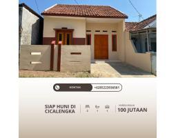 Jual Rumah Baru Nyaman Tipe 45/60 Dekat Ke Tempat Wisata Badung Cicalengka – Bandung Jawa Barat