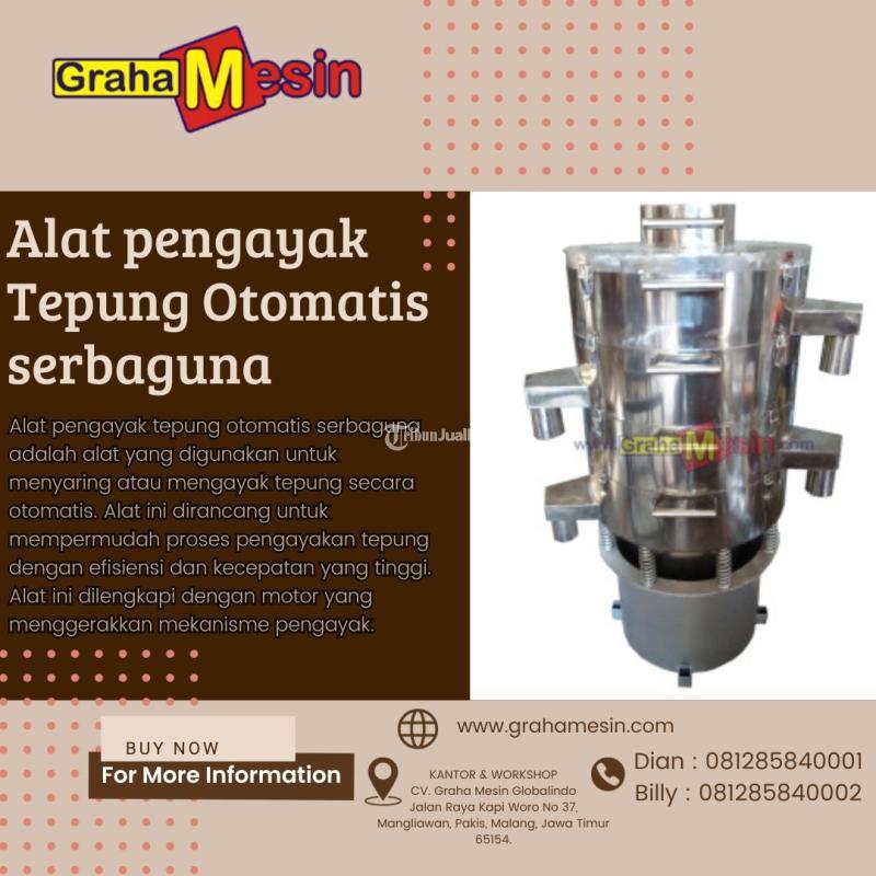 Alat pengayak Tepung Otomatis serbaguna Graha Mesin
