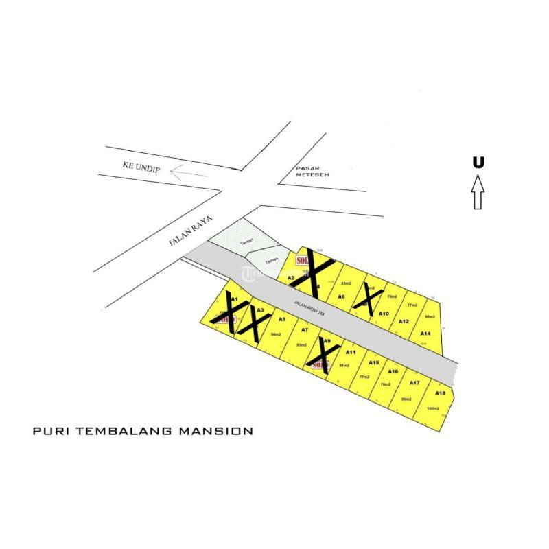 Tanah Kavling Murah Nempel Perumahan Deket Pasar Meteseh di Tembalang