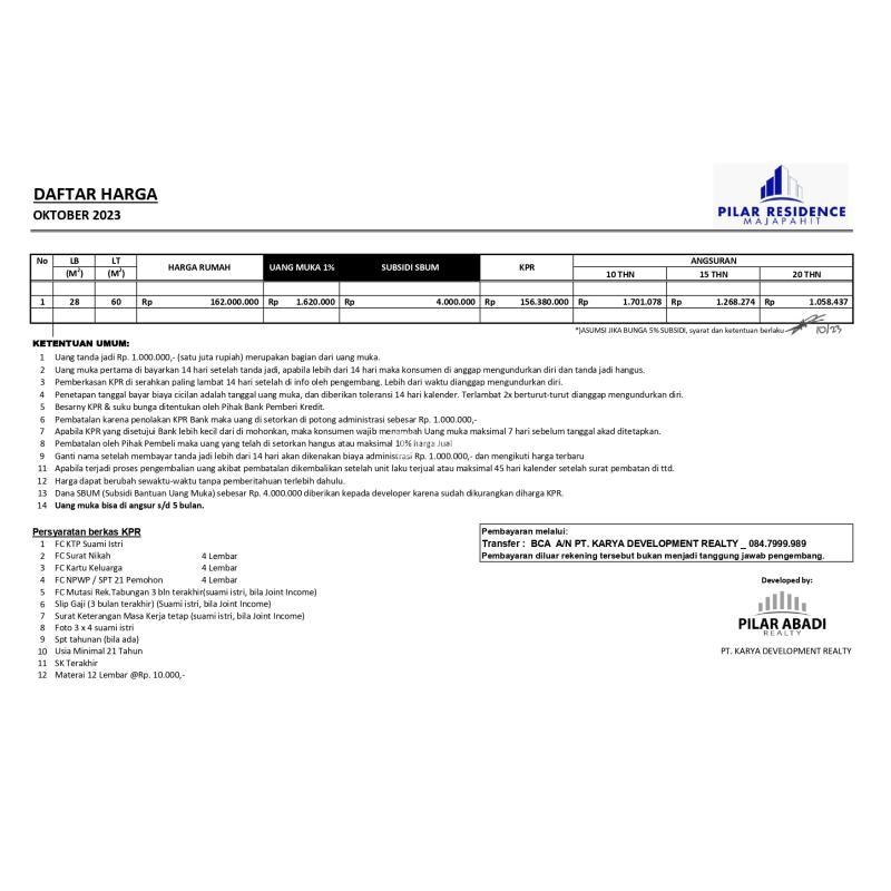 RUmah SUbsidi Murah DP Hanya 14 Jutaan di Jamus Mranggen