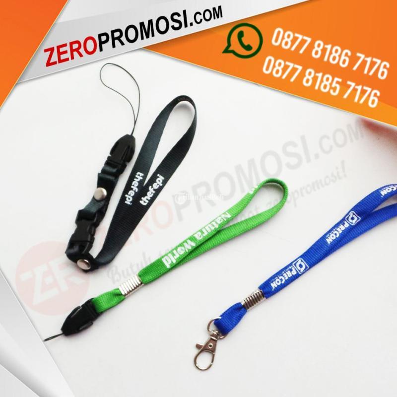 Tali Gantungan Id Card Pendek Strap 1 Cm Custom Logo di Tangerang ...