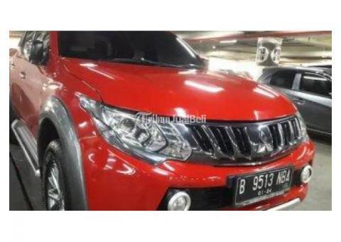 Mobil Bekas Mitsubishi Triton Double Cabin Merah 2018 Lengkap Mulus - Samarinda Kalimantan Timur