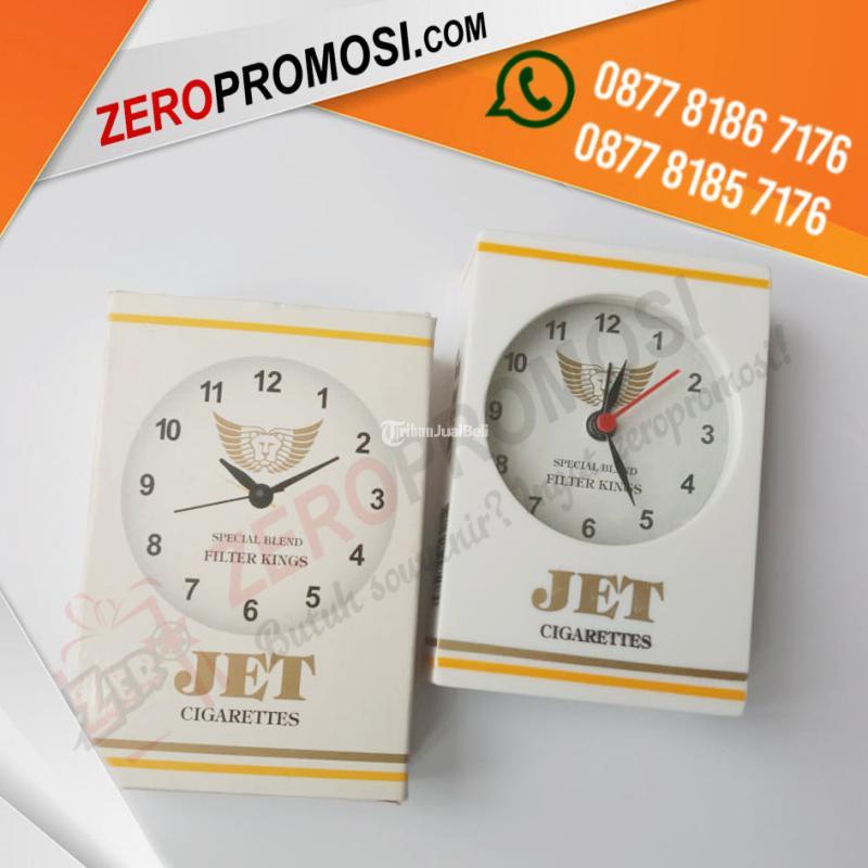 Souvenir Jam Meja Model Kotak 050 Custom