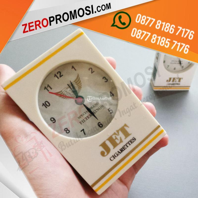 Souvenir Jam Meja Model Kotak 050 Custom