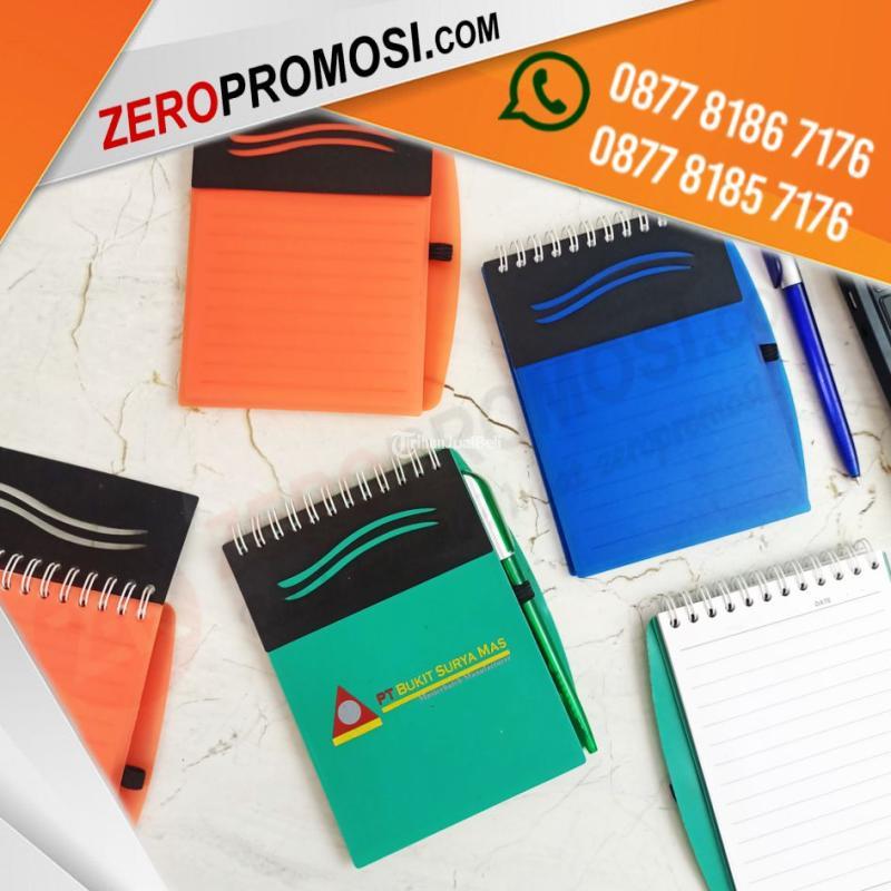 Promosi Memo Buku Catatan Kecil Pulpen Plastik Cetak logo