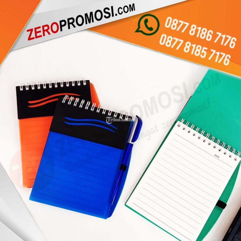 Promosi Memo Buku Catatan Kecil Pulpen Plastik Cetak logo