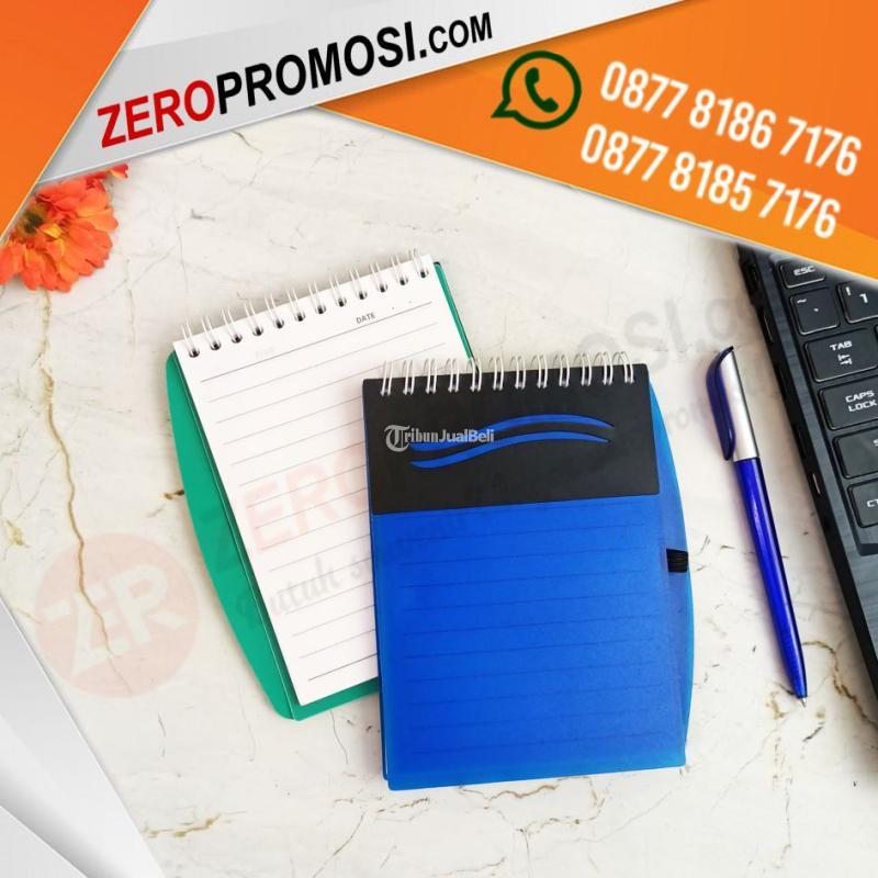 Promosi Memo Buku Catatan Kecil Pulpen Plastik Cetak logo