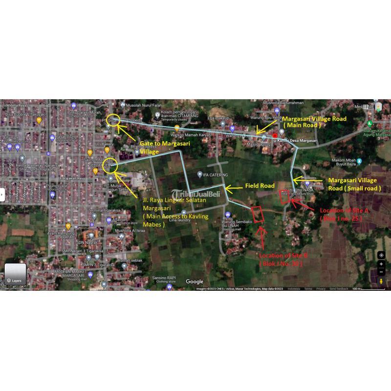 Dijual Tanpa Perantara Tanah Kavling 800m2 Di Tigaraksa - Tangerang Banten
