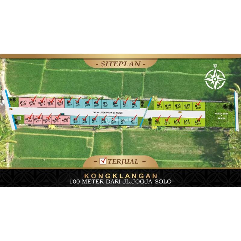 Jual Rumah Modern Tipe 36/73 2KT 1KM Di Prambanan - Sleman Yogyakarta