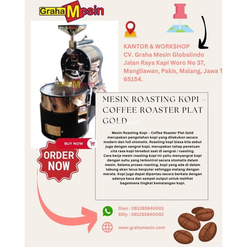 TERBAIK Mesin Roasting Kopi Coffee Roaster Plat Gold Alat Untuk Menyangrai Kopi Hub 081285840002 billy