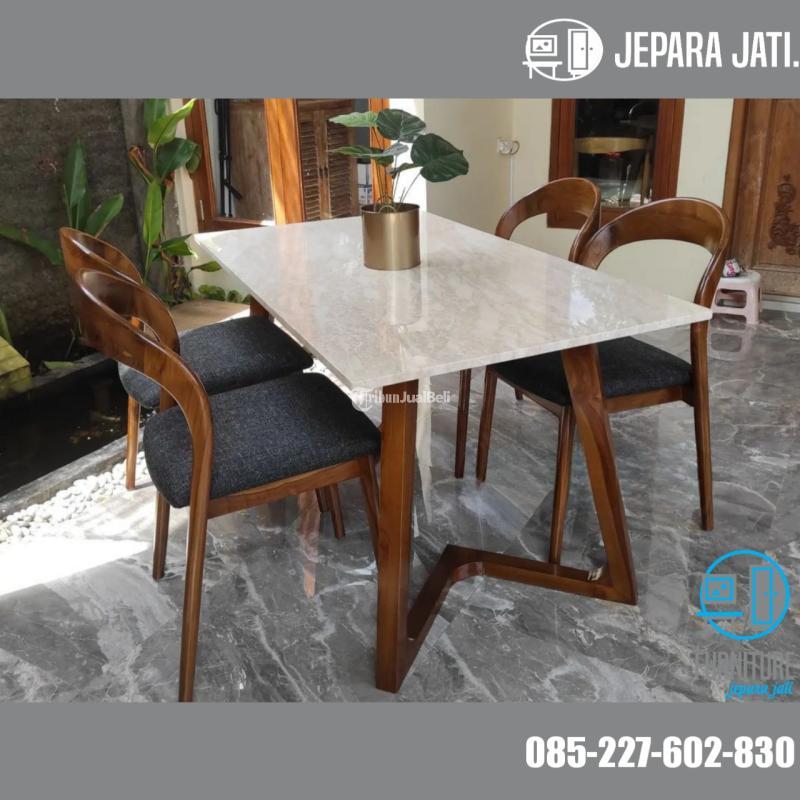 Meja Makan Marmer Jepara