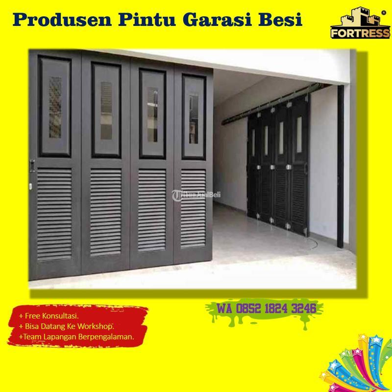CUSTOM SIZE.. Wa 0852 1824 3246 Kontraktor Pintu Carport Lipat Besi Fortress Untuk Cluster Di Pasuruan