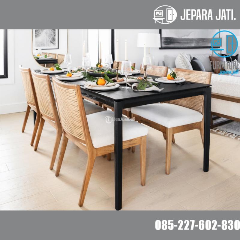 Meja Makan Minimalis Modern 6 Kursi