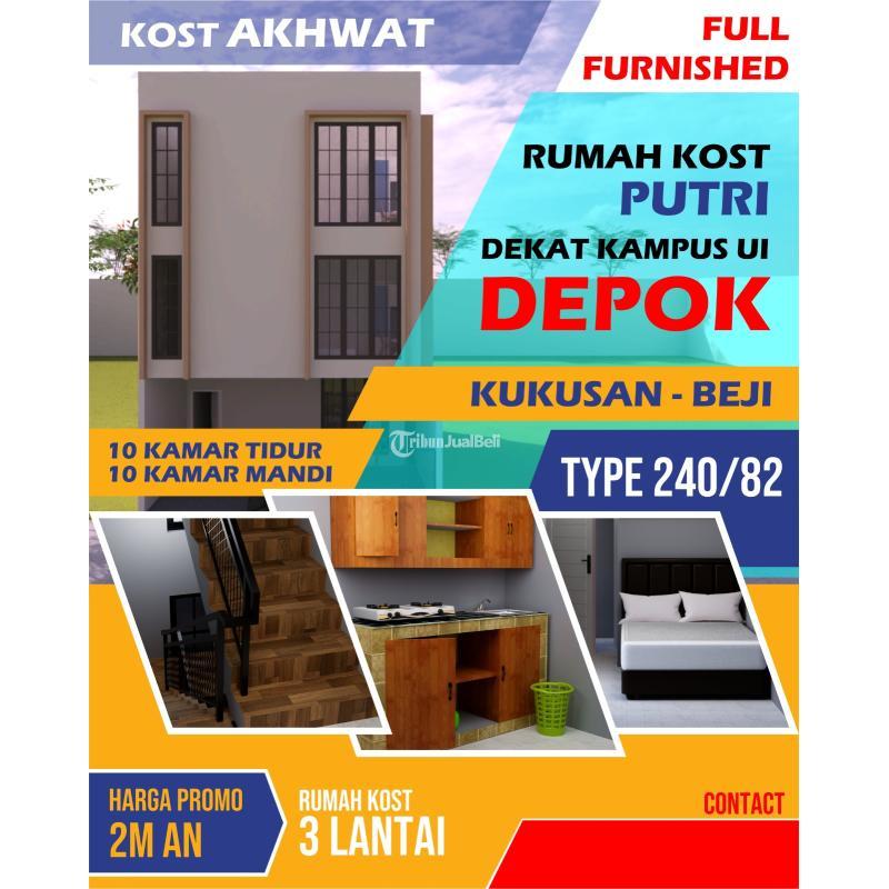KOS KOSAN 3 LANTAI 10 KAMAR DI DEPOK DEKAT UI SELATAN