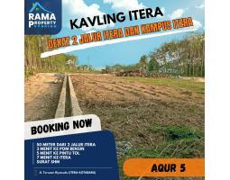 Tanah Murah Itera Lampung Dekat Pintu tol Itera