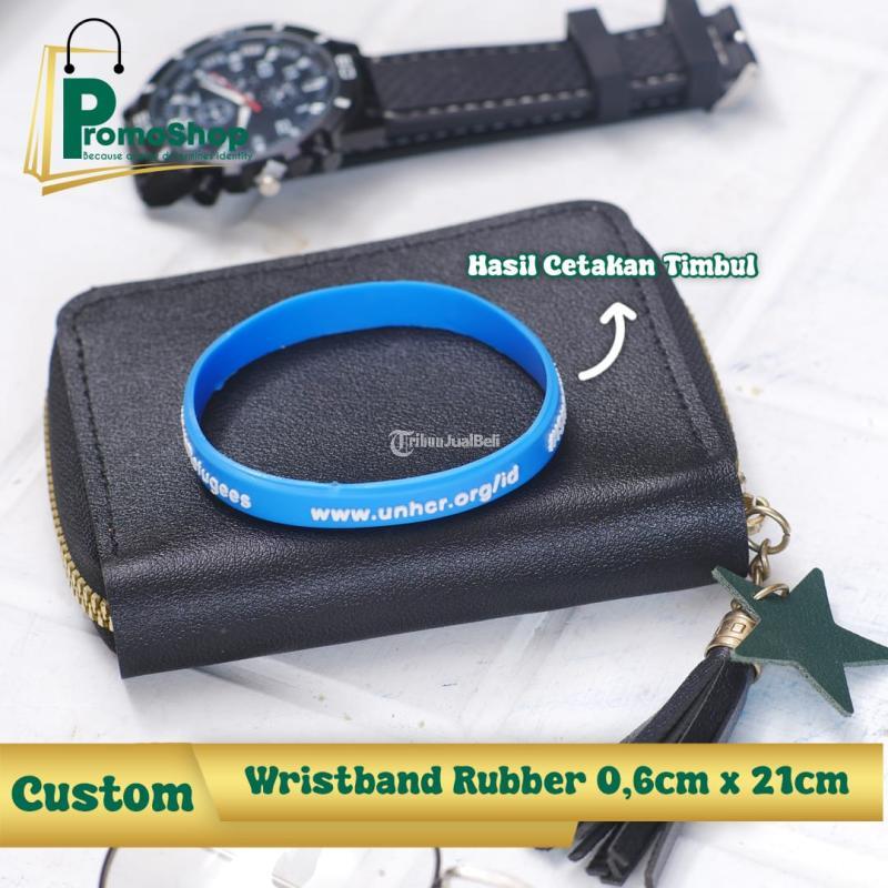 Cetak Gelang Tangan Wristband Rubber Konser Lanyard Wrist Band Custom  Kualitas Premium di Surabaya 