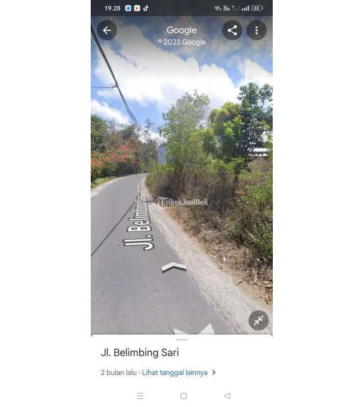 Jual Tanah  Luas 1000 m2 Endoz Jln Belimbing Sari Pecatu - Badung Bali