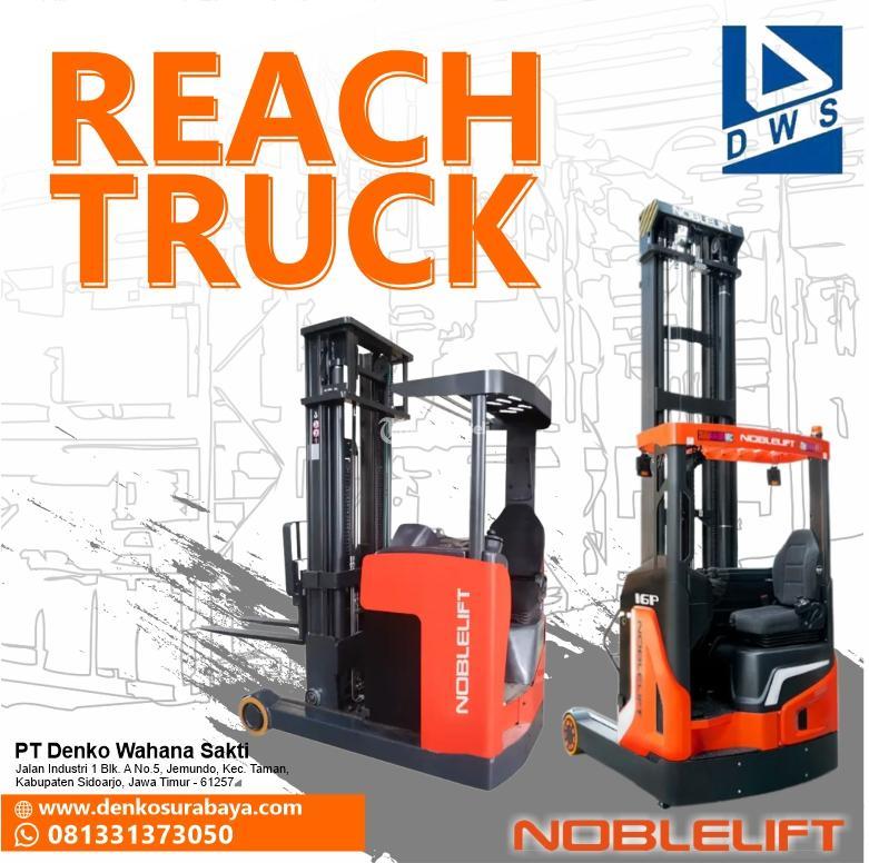 Reach Truck 1,6 Ton Tinggi 12 Meter