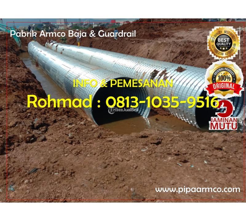 Aramco Corrugated Steel Pipe Pipa Baja Bergelombang Gorong Gorong Baja ...