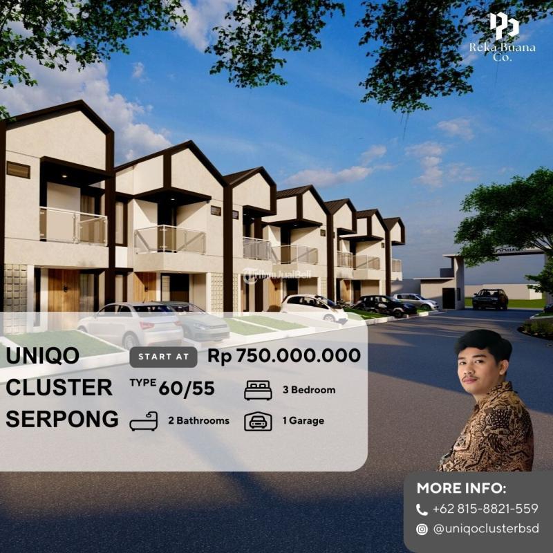 Cicilan 6 Jutaan Rumah 2 Lantai di BSD Uniqo Cluster Serpong