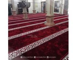 Karpet Masjid Grade A Exclusive Warna Merah dan Hijau Motif Polos/Bintik - Bandar Lampung