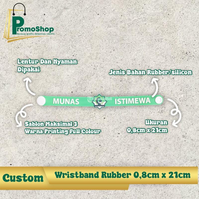 Cetak Gelang Tangan Wristband Rubber Konser Lanyard Wrist Band Custom  Kualitas Premium di Surabaya 