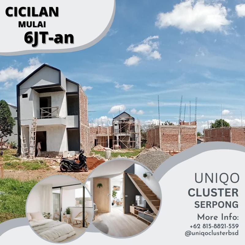 Hunian Mewah Cicilan 6 Jutaan 2 Lantai di BSD Area Bebas Banjir