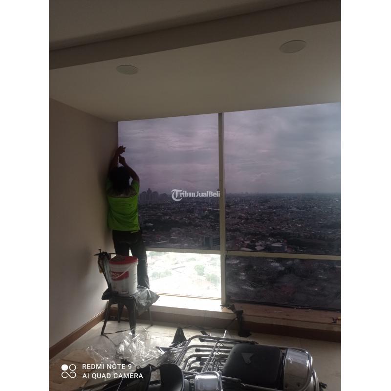 Kaca film rumah, kaca film sandblast