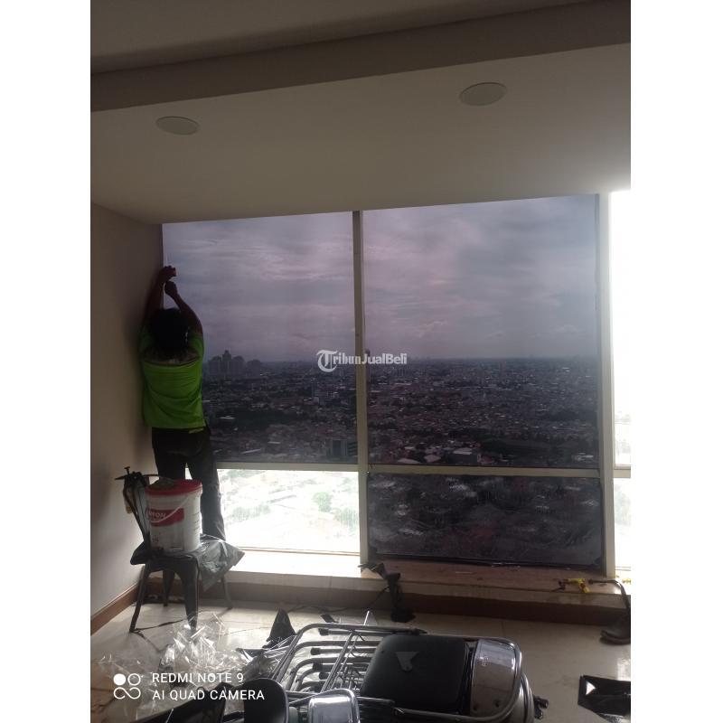 Kaca film rumah, kaca film sandblast